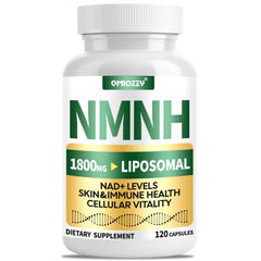 Qmiozzy NMNH 1000mg bottle shows a 60-day supply for daily vitality.