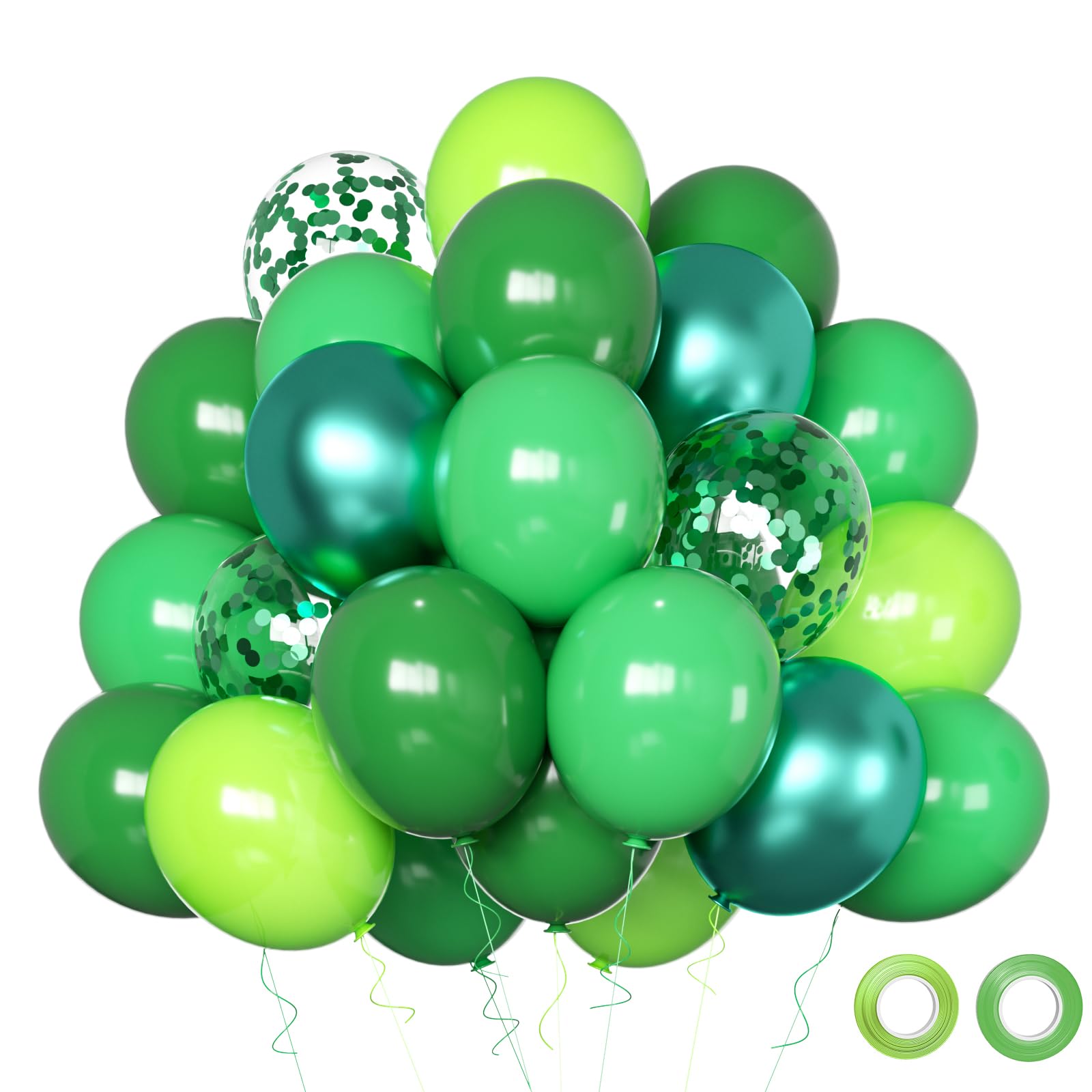 Qmraercu dark green balloons for elegant party decor and easy setup