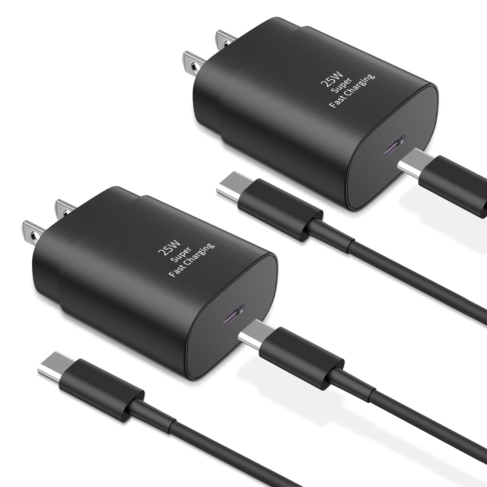 Qntry Type-C charger 25W wall block powering a device quickly