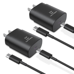 Qntry Type-C charger 25W wall block powering a device quickly