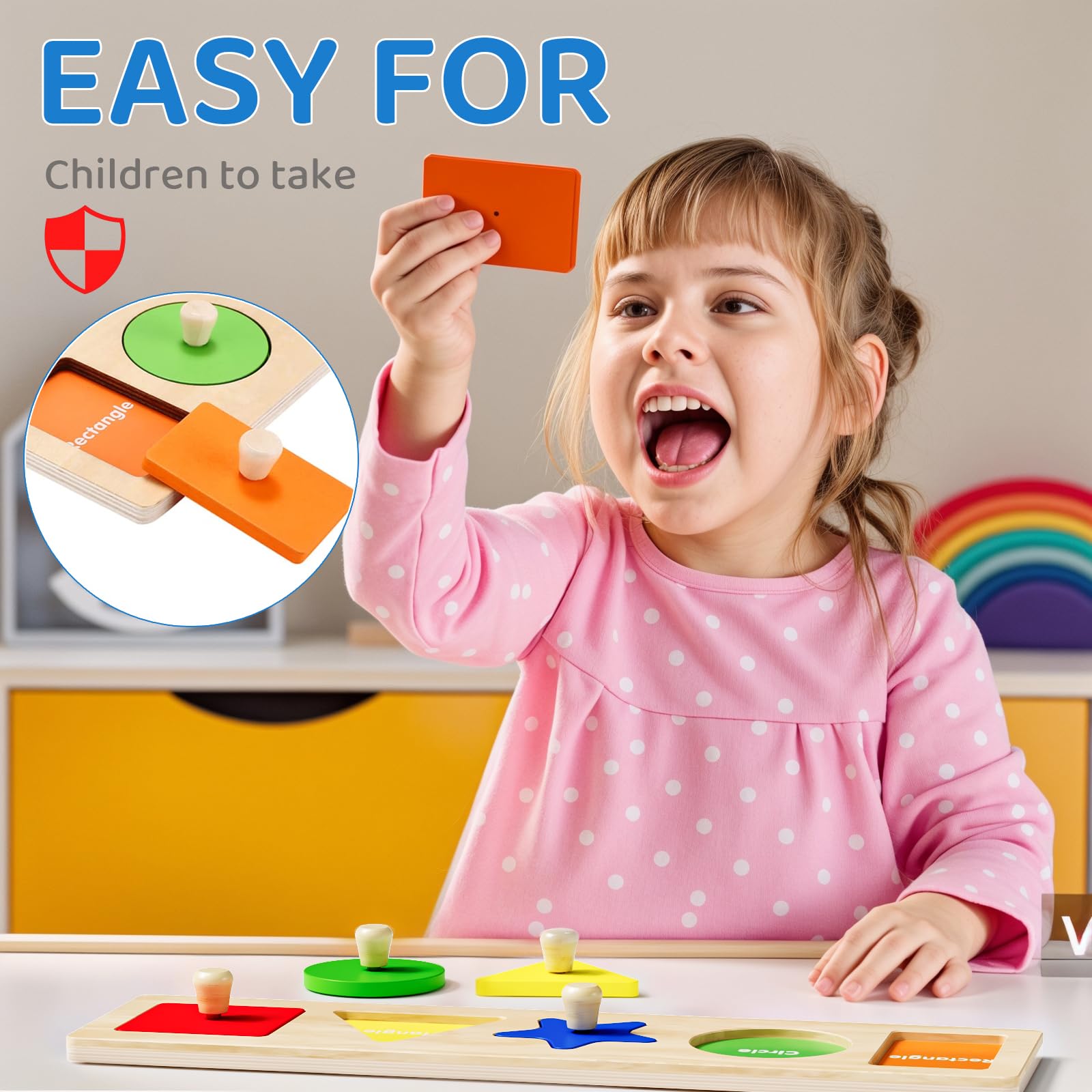 QODOFLR hand-eye coordination puzzle supports active, hands-on learning.
