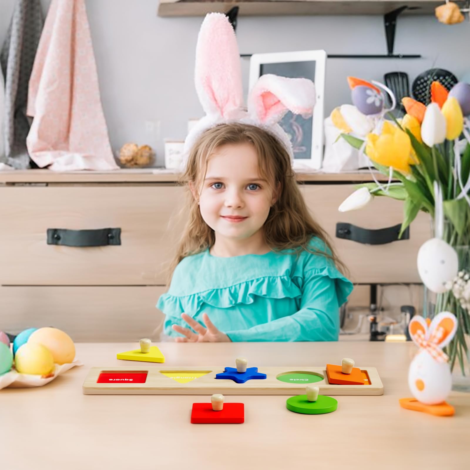 QODOFLR gift-worthy toddler puzzle emphasizes safe play and exploration.