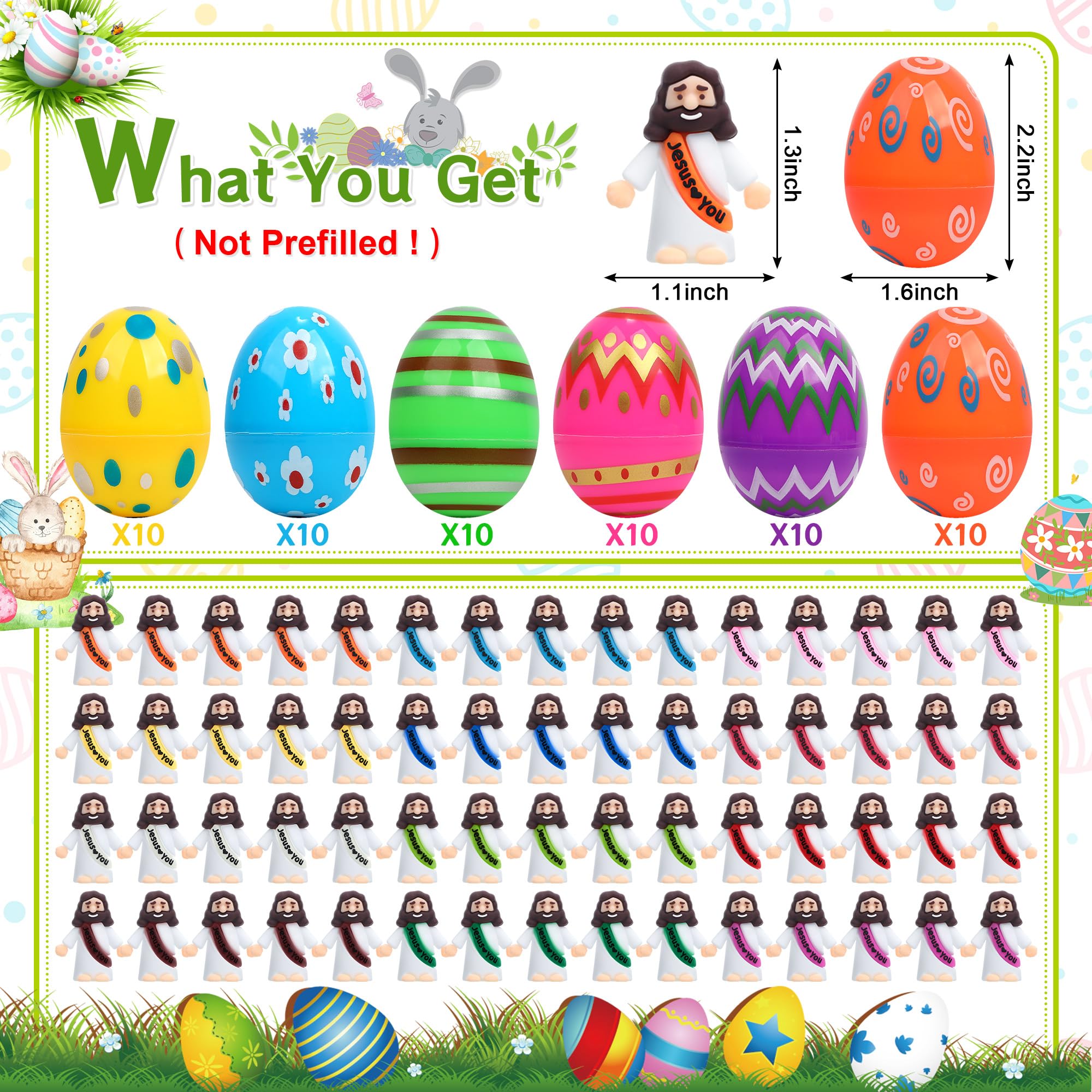 Qouinuey Jesus figurines hand-painted in resin for durable keepsakes