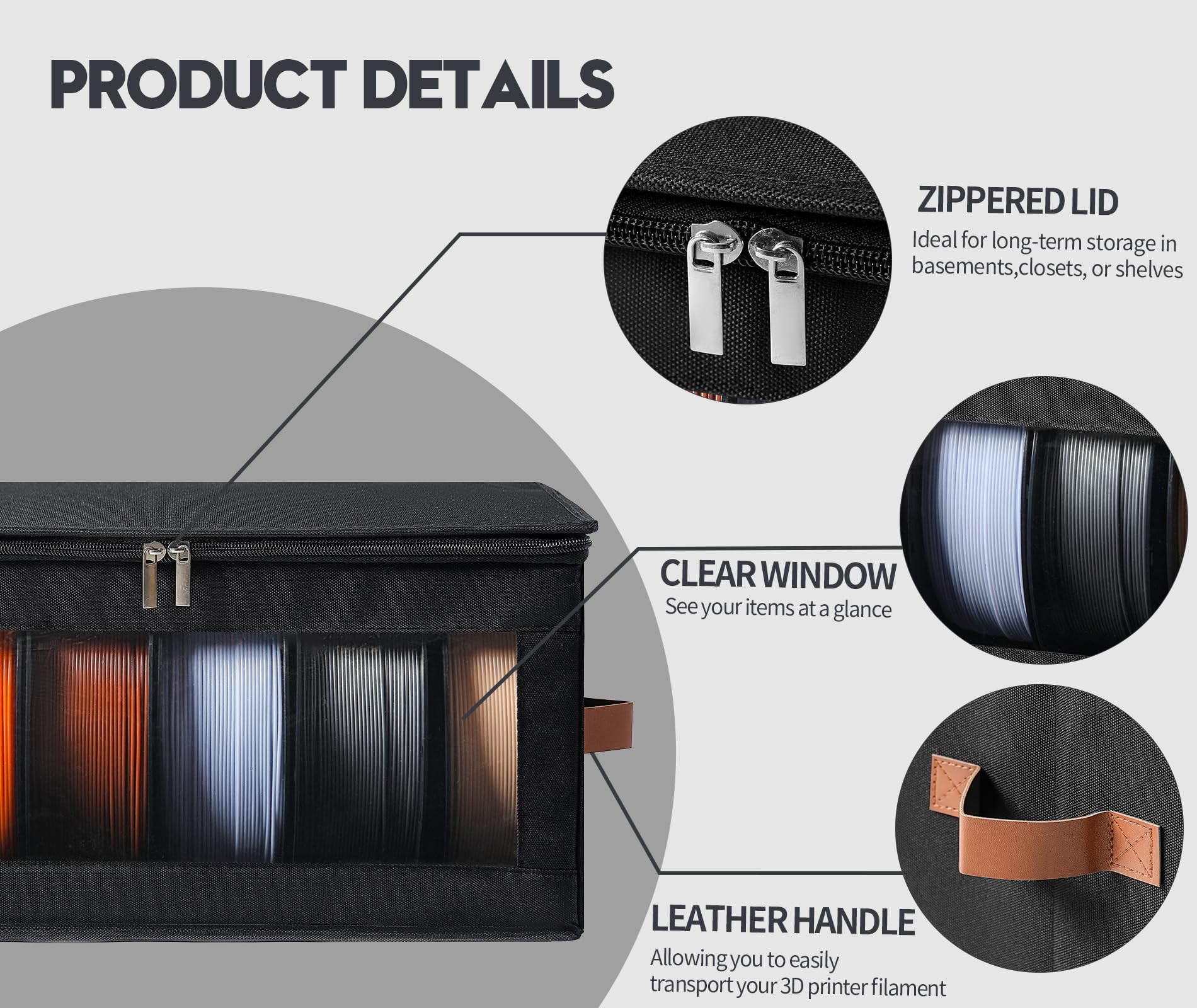 Qozary storage offers versatile use beyond filaments, like toys or crafts.