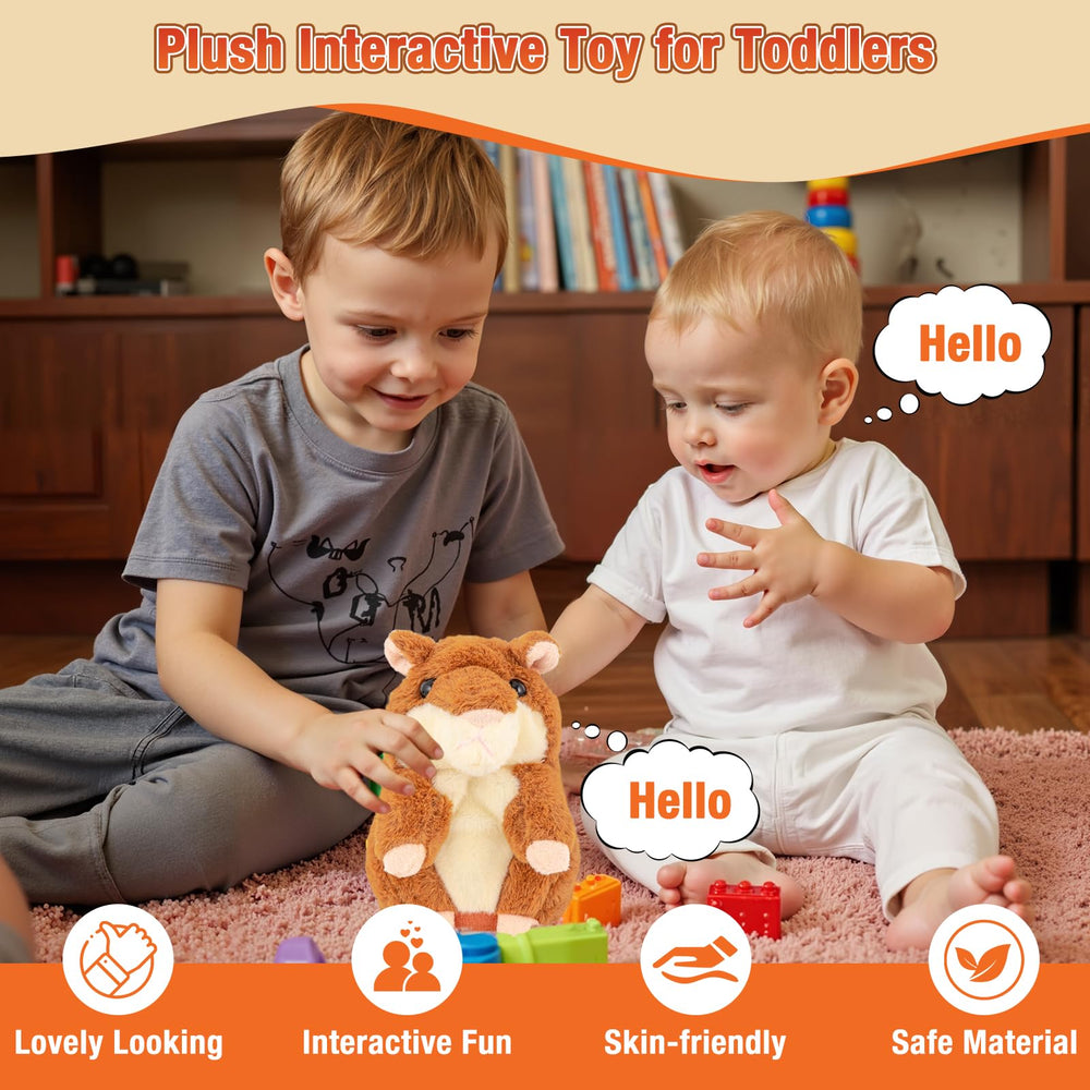 Qrooper Talking Hamster encourages kids to talk during cozy parent-child play.