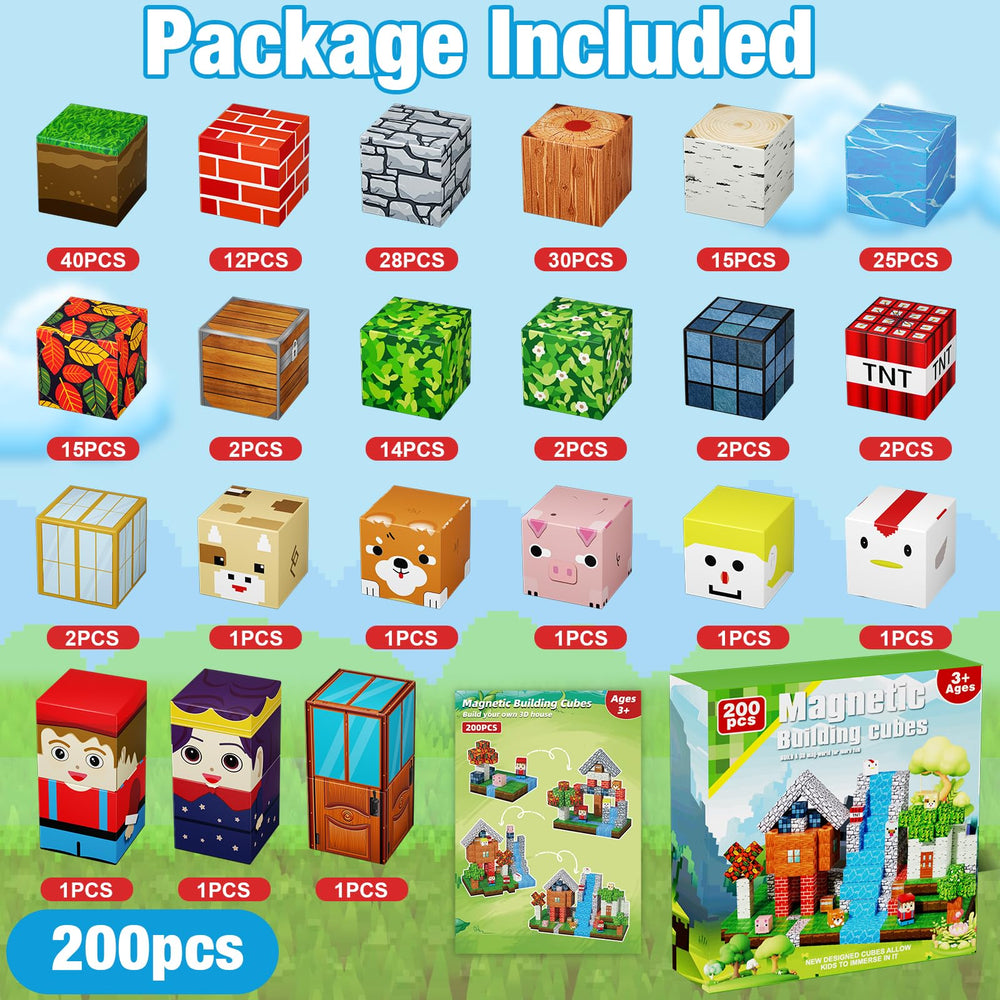 QRPQT Magnetic Blocks building world showcases construction play that supports spatial thinking.