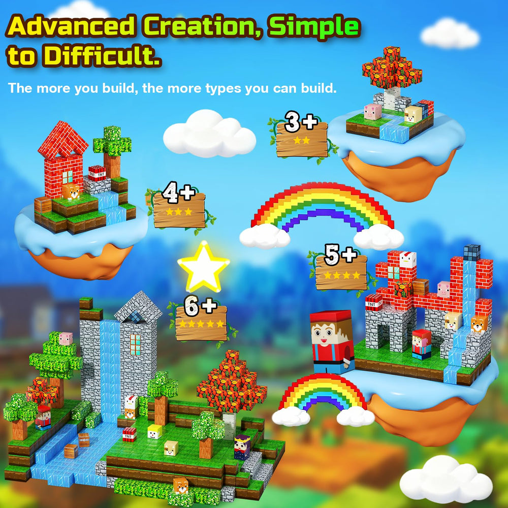 QRPQT Magnetic Blocks sturdy structure demonstrates durable, upright builds for curious kids.