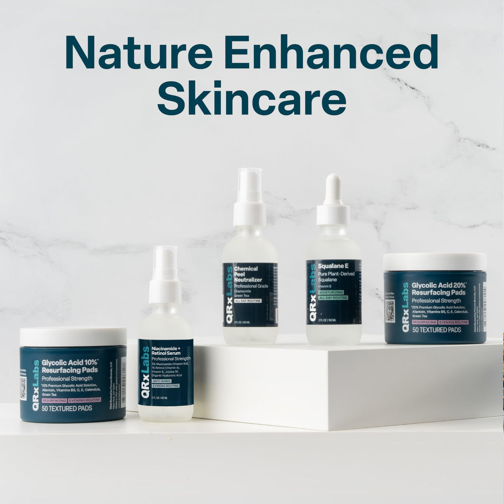 QRxLabs daily-use exfoliating pads empower clearer skin over time.