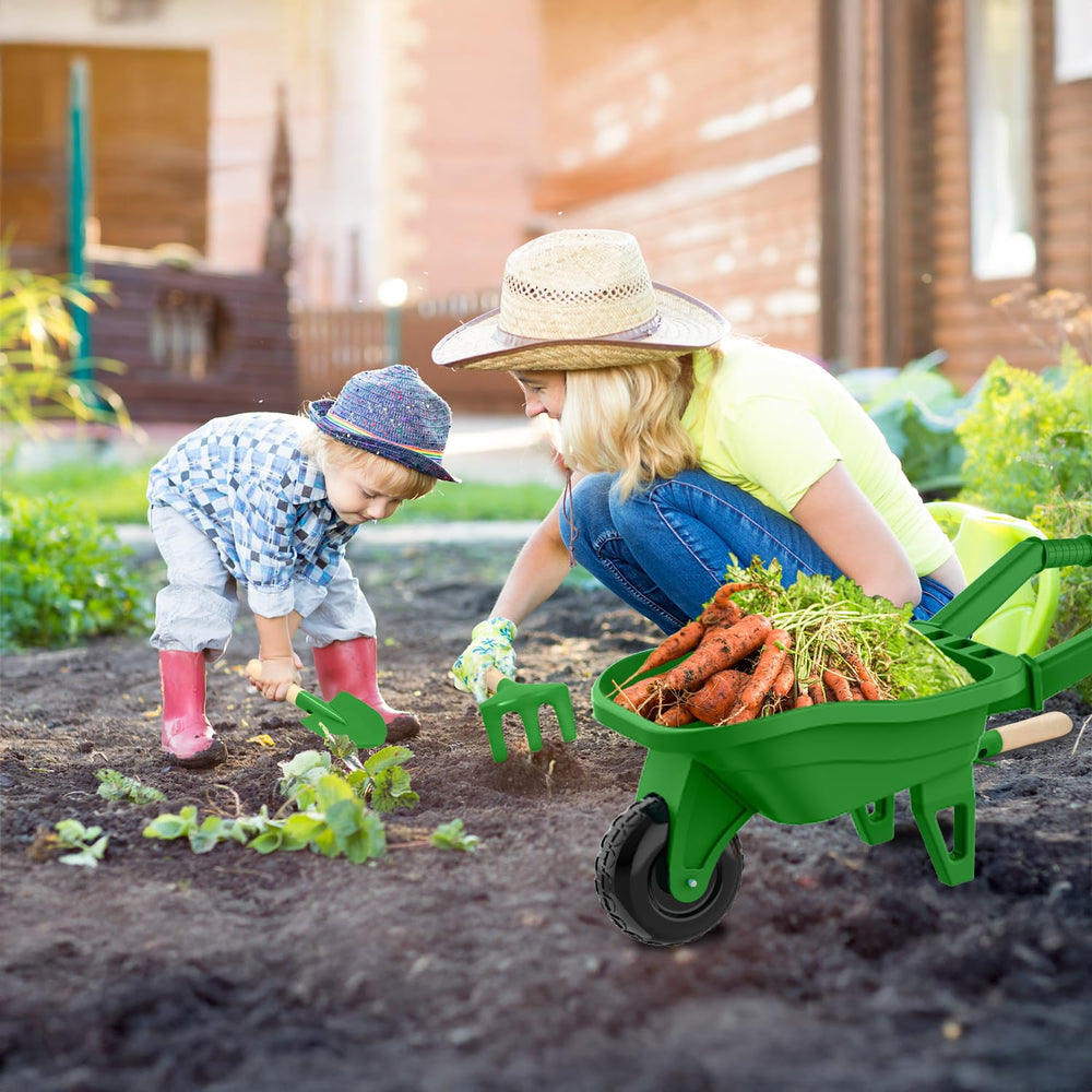 Qtioucp gardening handbook guides kids through plant growth.
