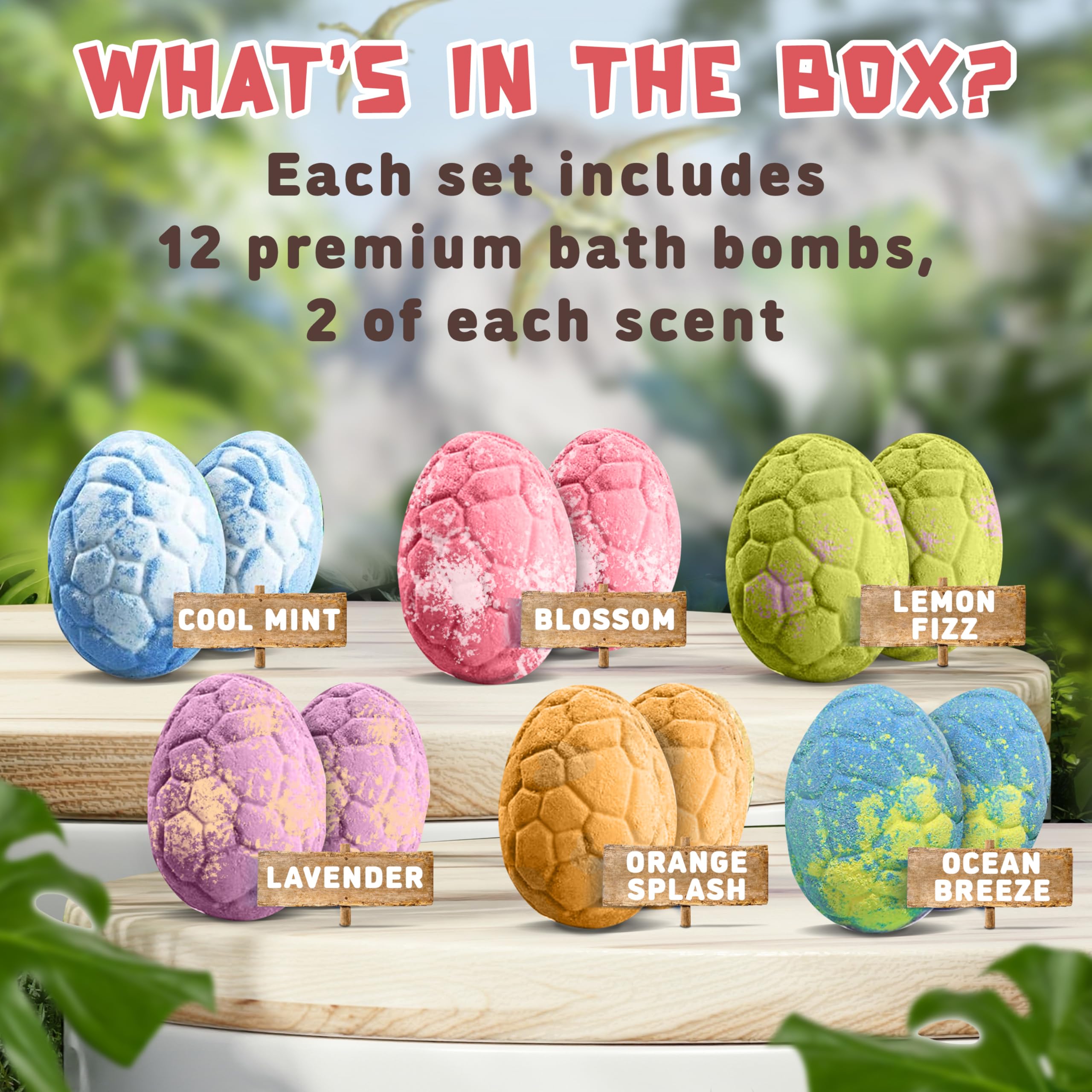Quack Quack Moo dino bathbomb inside toy egg reveals surprise during bath