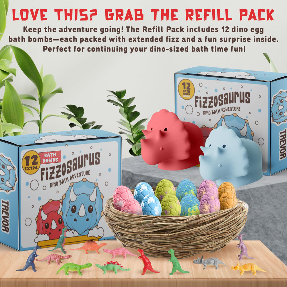 Quack Quack Moo kid-friendly bath time with dino bathbombs and surprises