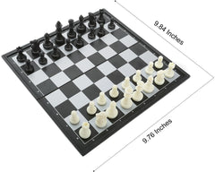 QuadPro magnetic travel chess board folded for easy packing.