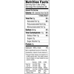 Quaker Chewy Granola Bar packaging with 58 bars, ideal lunchbox snack.