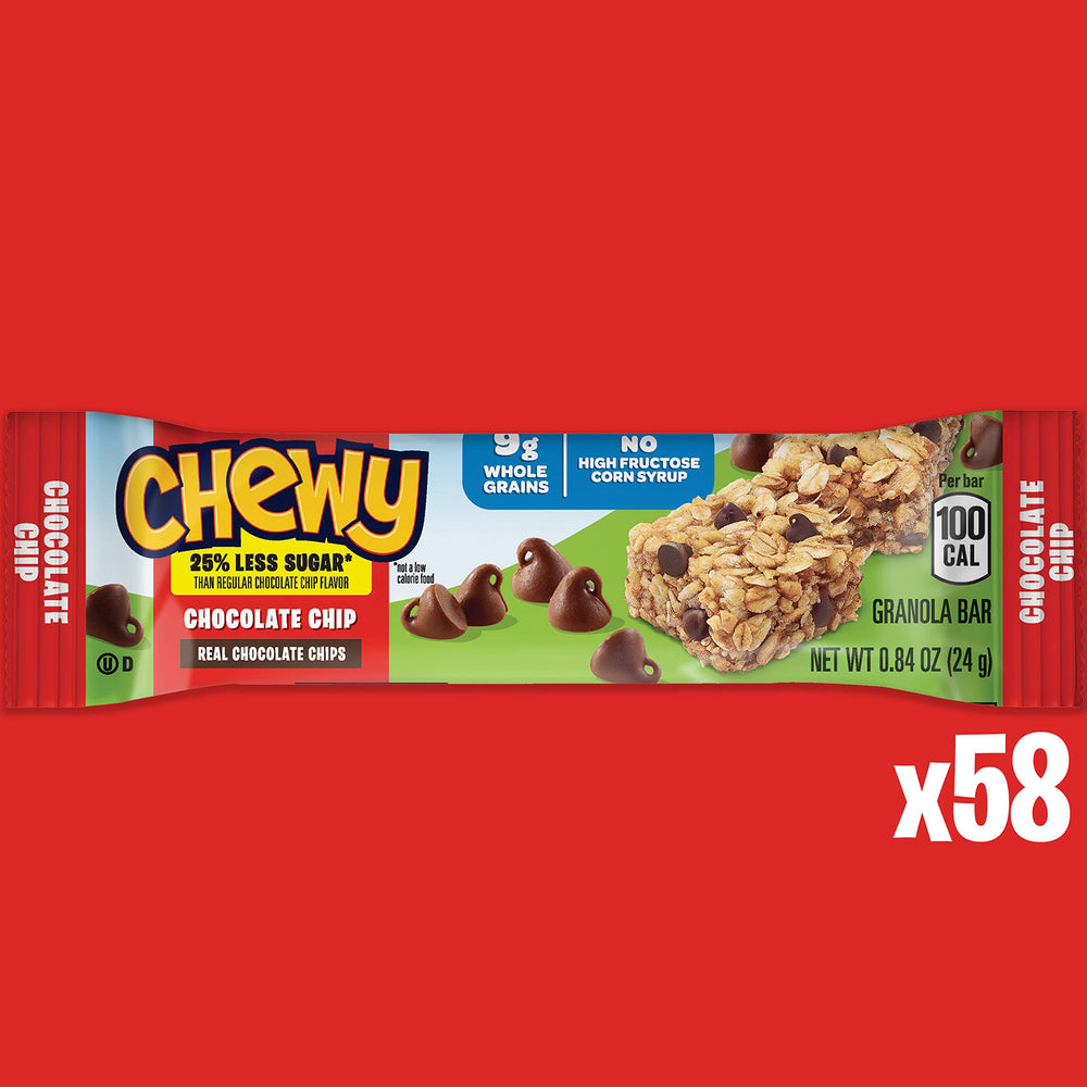 Package highlights 25% less sugar on Quaker Lower Sugar bar label.