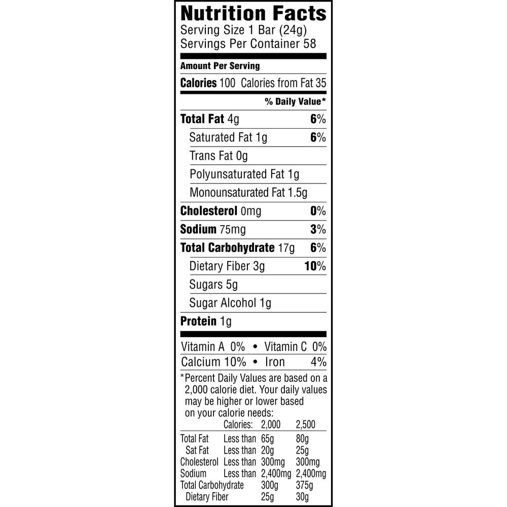 Real chocolate chips visible in Quaker Lower Sugar bars for a kid-friendly treat.