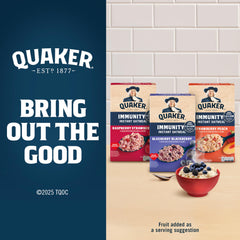 Quaker Immunity Instant Oatmeal shows no artificial flavors or colors from artificial sources.
