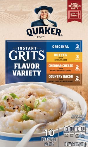Quaker Instant Grits Butter packet with creamy flavor ideal for busy mornings