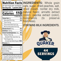 Packets ready for fast, wholesome mornings with Quaker oats.