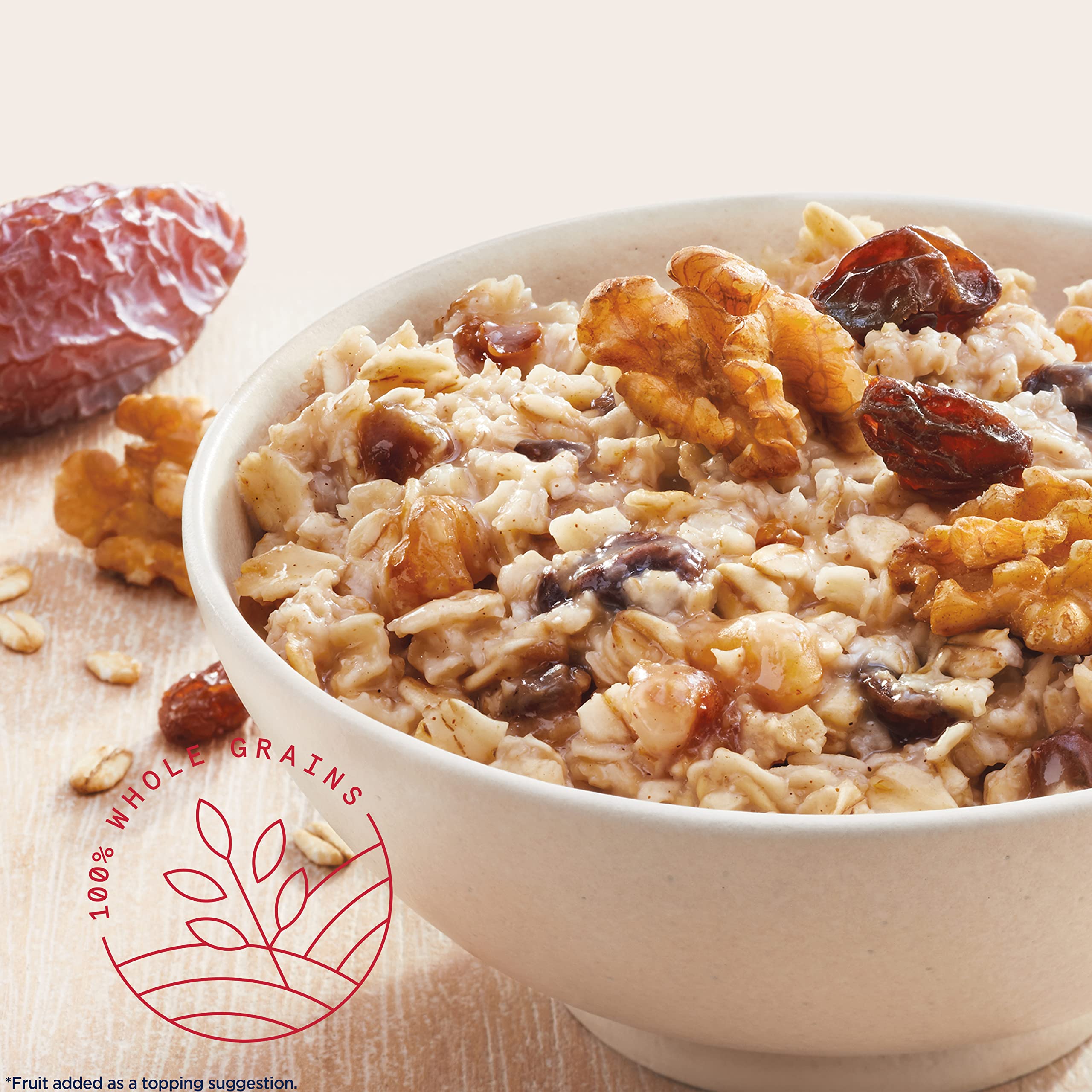 Quaker Instant Oatmeal serving bowl ready for a warm, speedy breakfast.