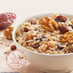 Quaker Instant Oatmeal serving bowl ready for a warm, speedy breakfast.