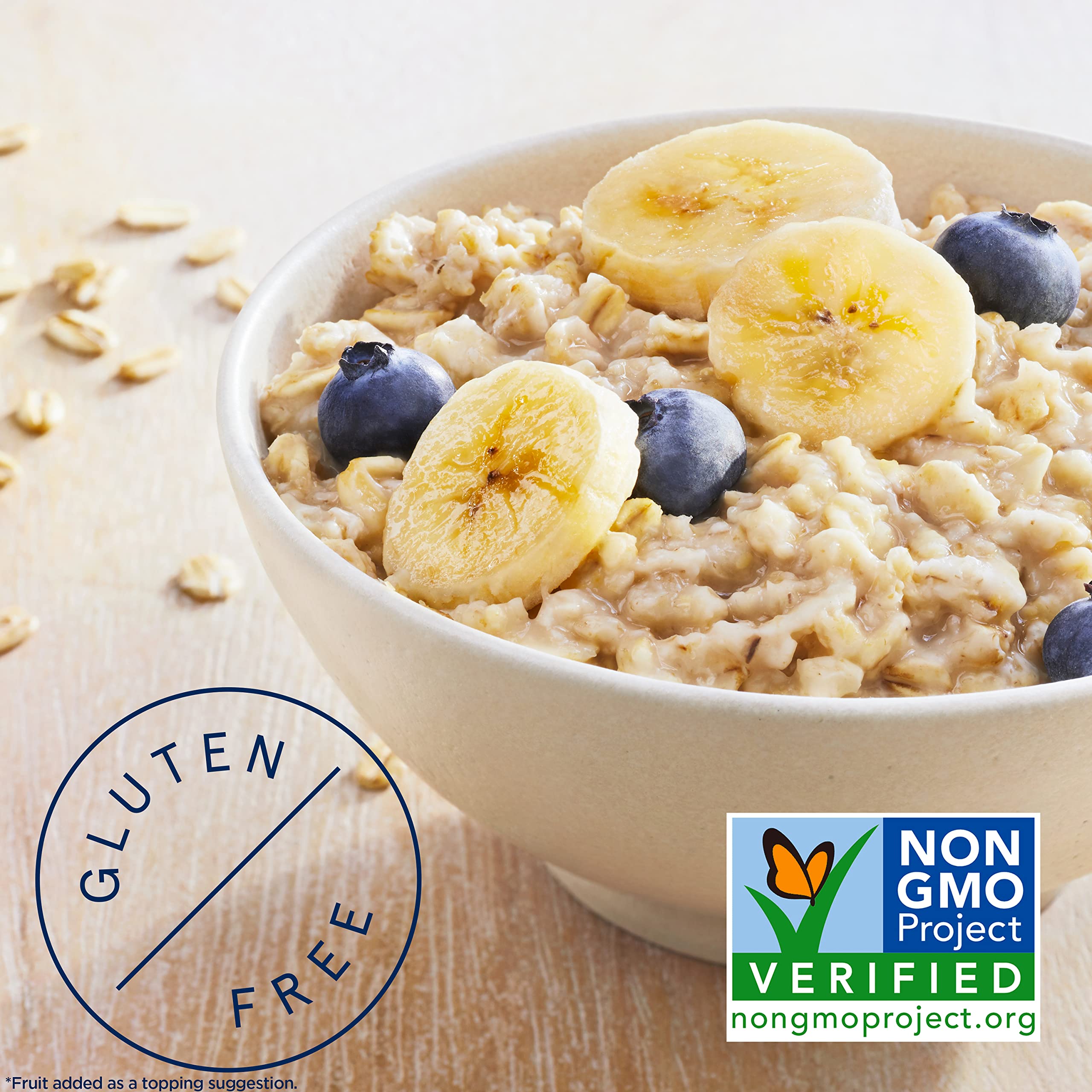 Quaker Milk Pouring Over Oatmeal, classic breakfast moment.