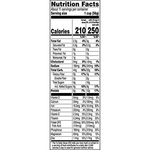 Quaker Oatmeal Squares milk pour highlighting protein with milk.