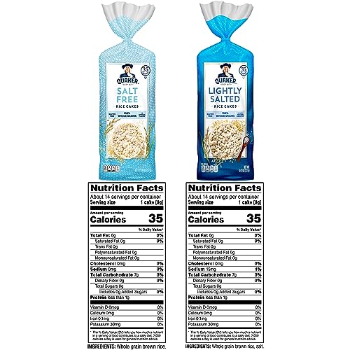 Quaker Pack of six gluten free rice cakes ready to snack