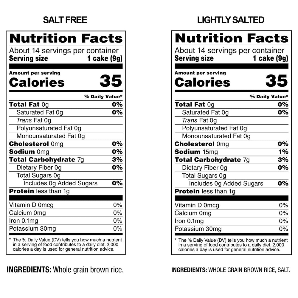 Quaker Rice Cakes lightly salted close up for versatile flavor ideas