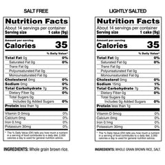 Quaker Rice Cakes lightly salted close up for versatile flavor ideas