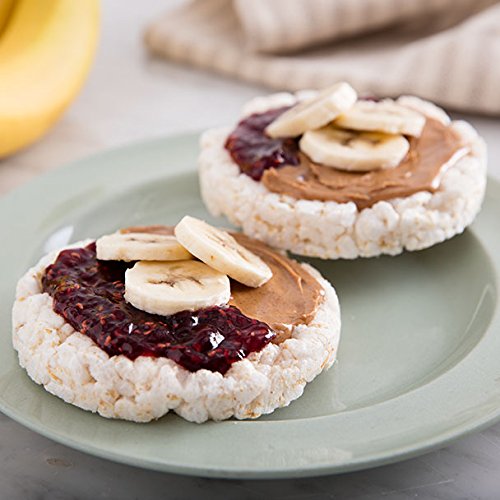 Quaker Rice Cakes with jelly topping for simple treat