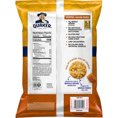 Quaker Caramel Rice Crisps in lunchbox illustrate a gluten-free, low-fat treat.