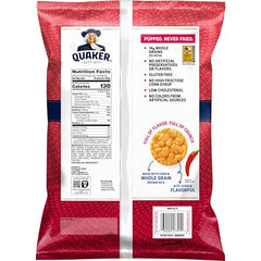 Quaker Rice Crisps Sweet & Spicy Chili bowl image emphasizing wholesome, low-fat snacking