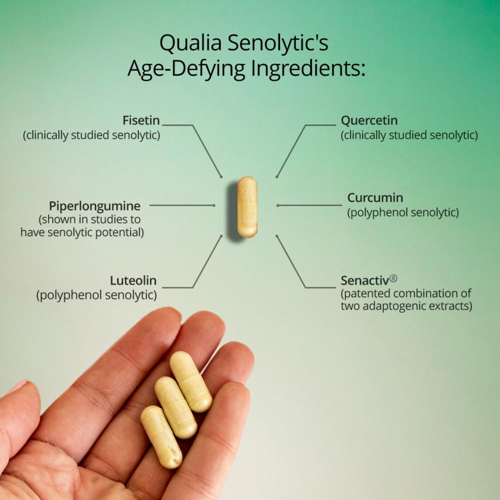 Qualia Life Sciences Senolytic ready to take with water.