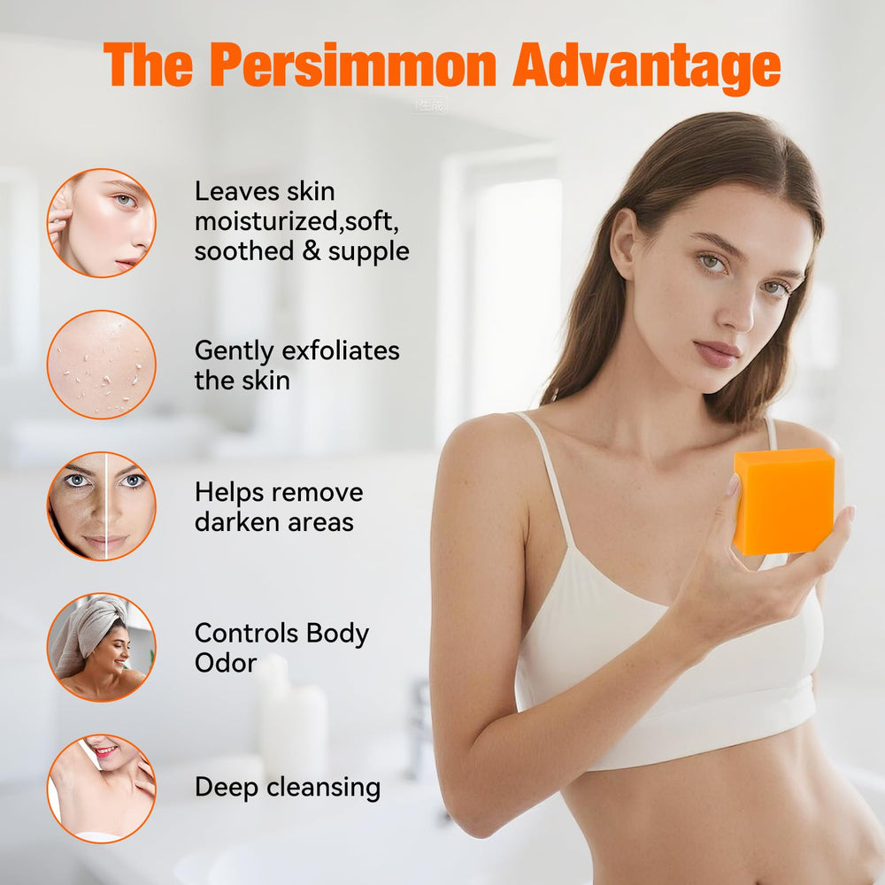 QualiLife persimmon soap bar tea-tree-oil action neutralizes stubborn odors.