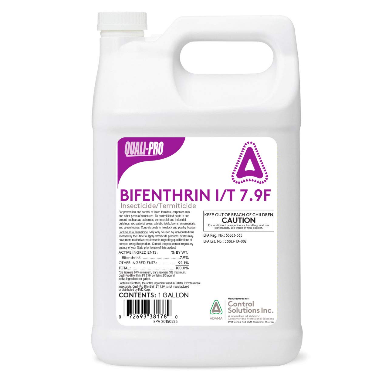 Quali-Pro Bifenthrin I/T 7.9 F application scene shows versatile pest management on outdoor surfaces.