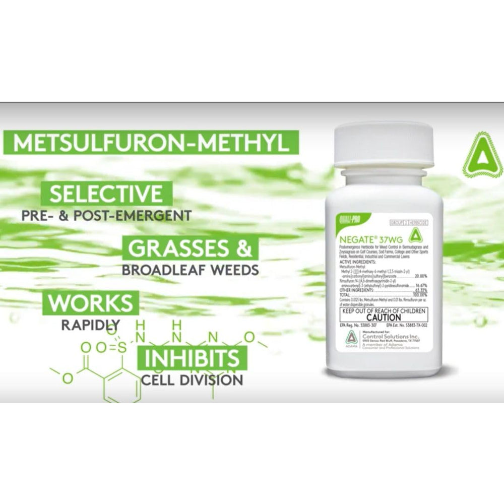 Quali-Pro Negate 37WG setup for field turf weed management