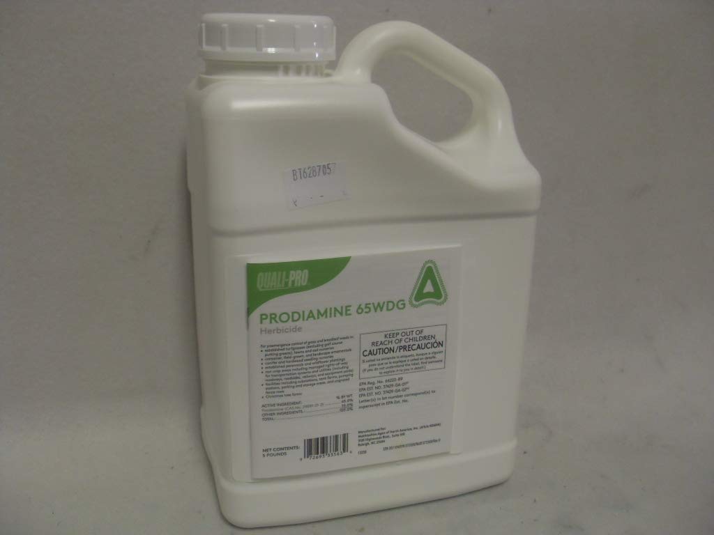 Quali-Pro Prodiamine shown with fertilizers as a versatile tank mix option.