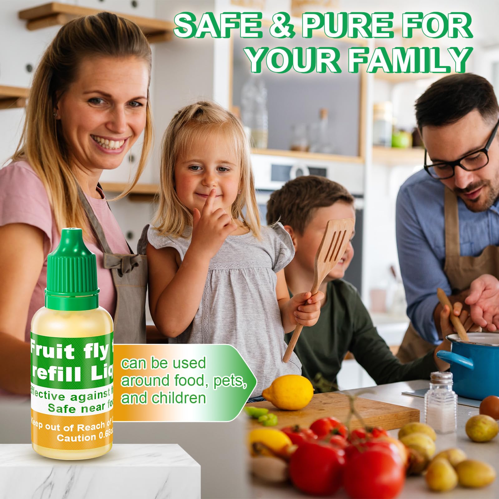 Qualirey safe for pets and kids label, reassuring non-toxic bait