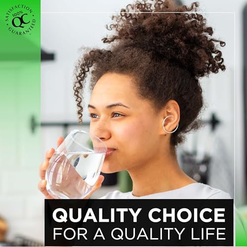 Quality Choice fiber powder being poured into a glass, blends without altering flavor.