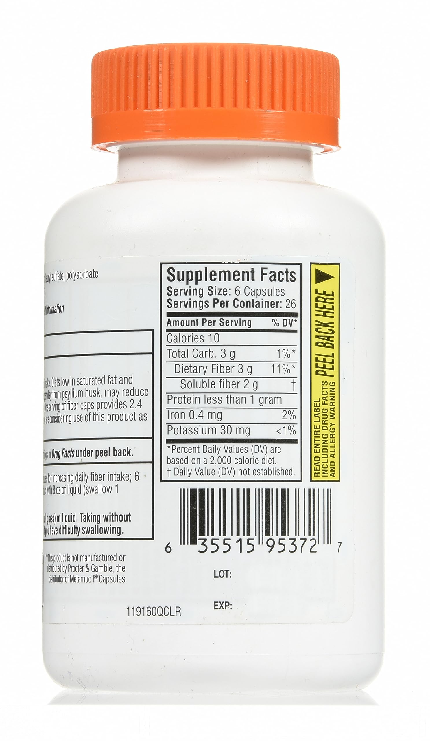 Quality Choice packaging showing 160 capsules per bottle