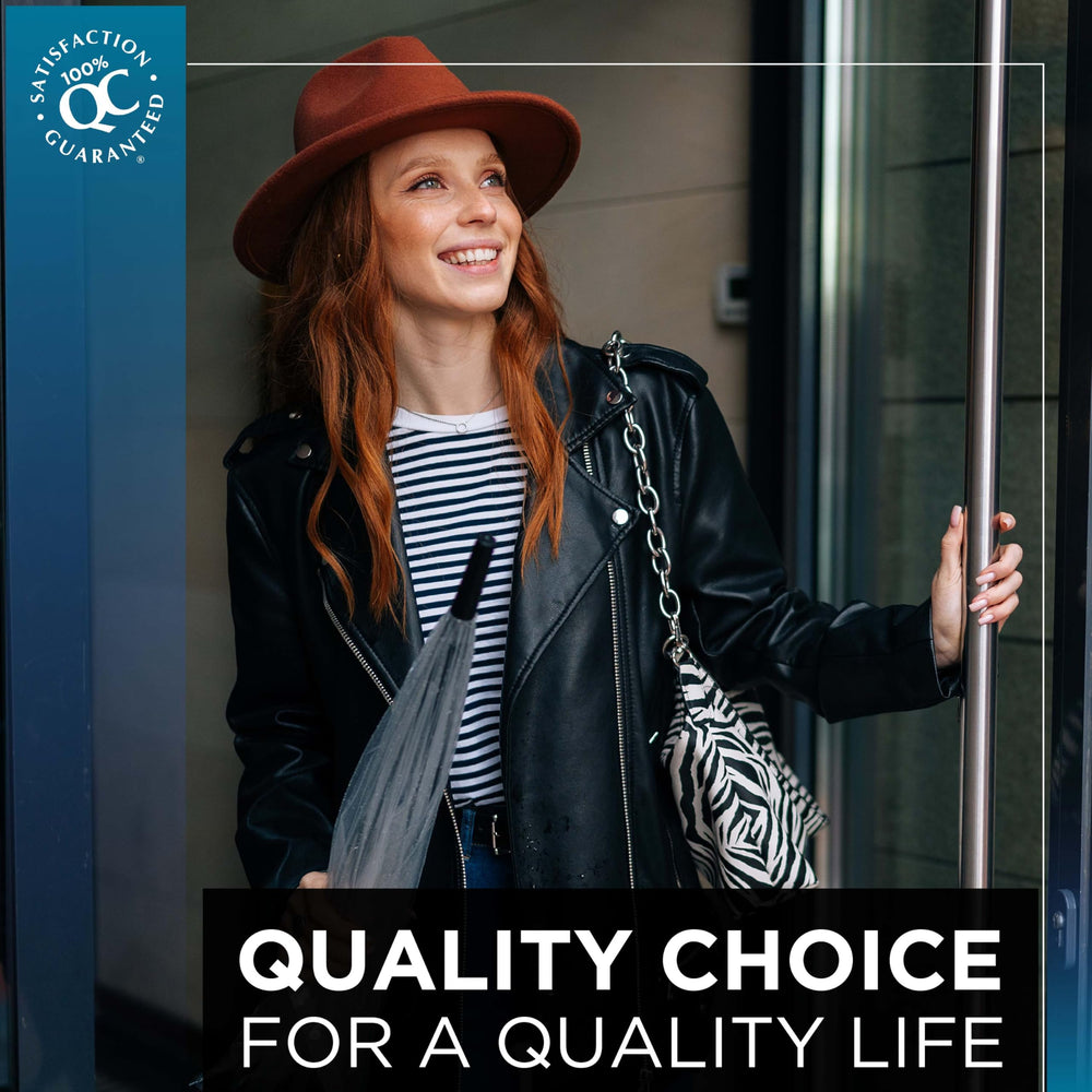 Quality Choice fast-acting bowel movement close-up hints at rapid relief