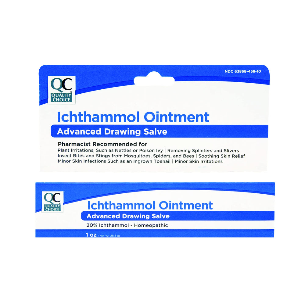 Quality Choice Ichthammol Ointment 20% dab applied to splinter area for drawing and relief