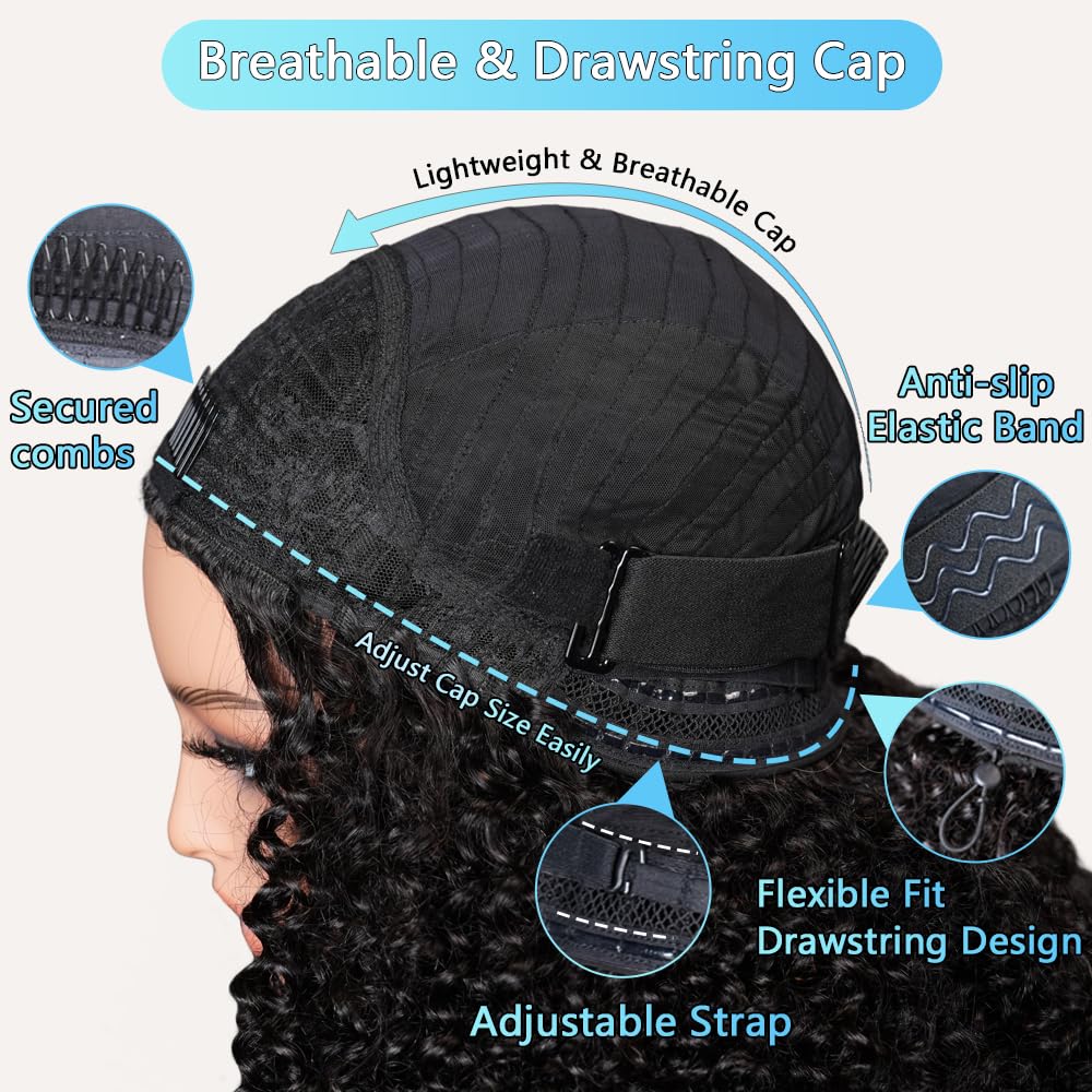 QUANDIAN Drawstring adjustable fit for secure comfort