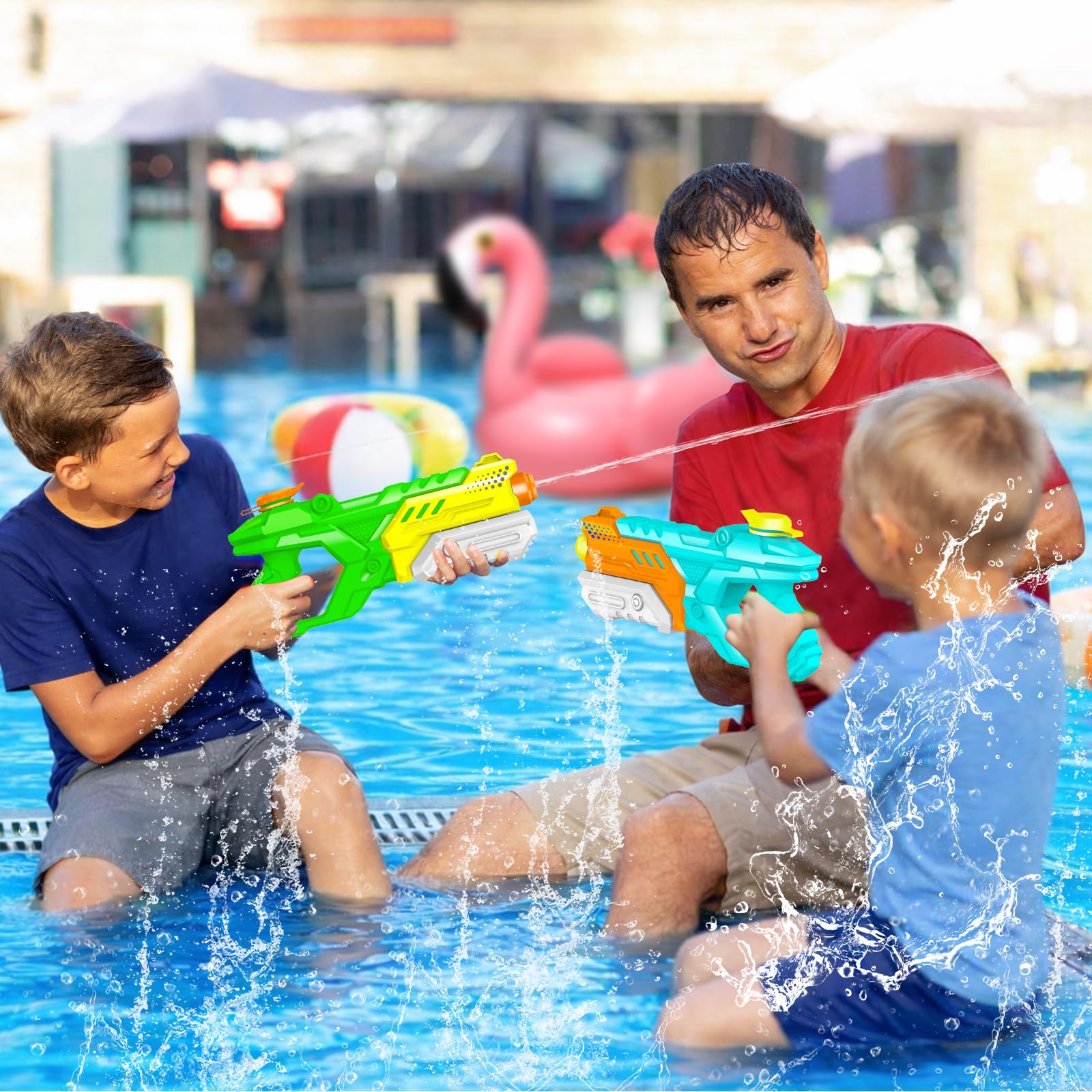 Quanquer set supports safe, age-appropriate water play for ages 3 and up.
