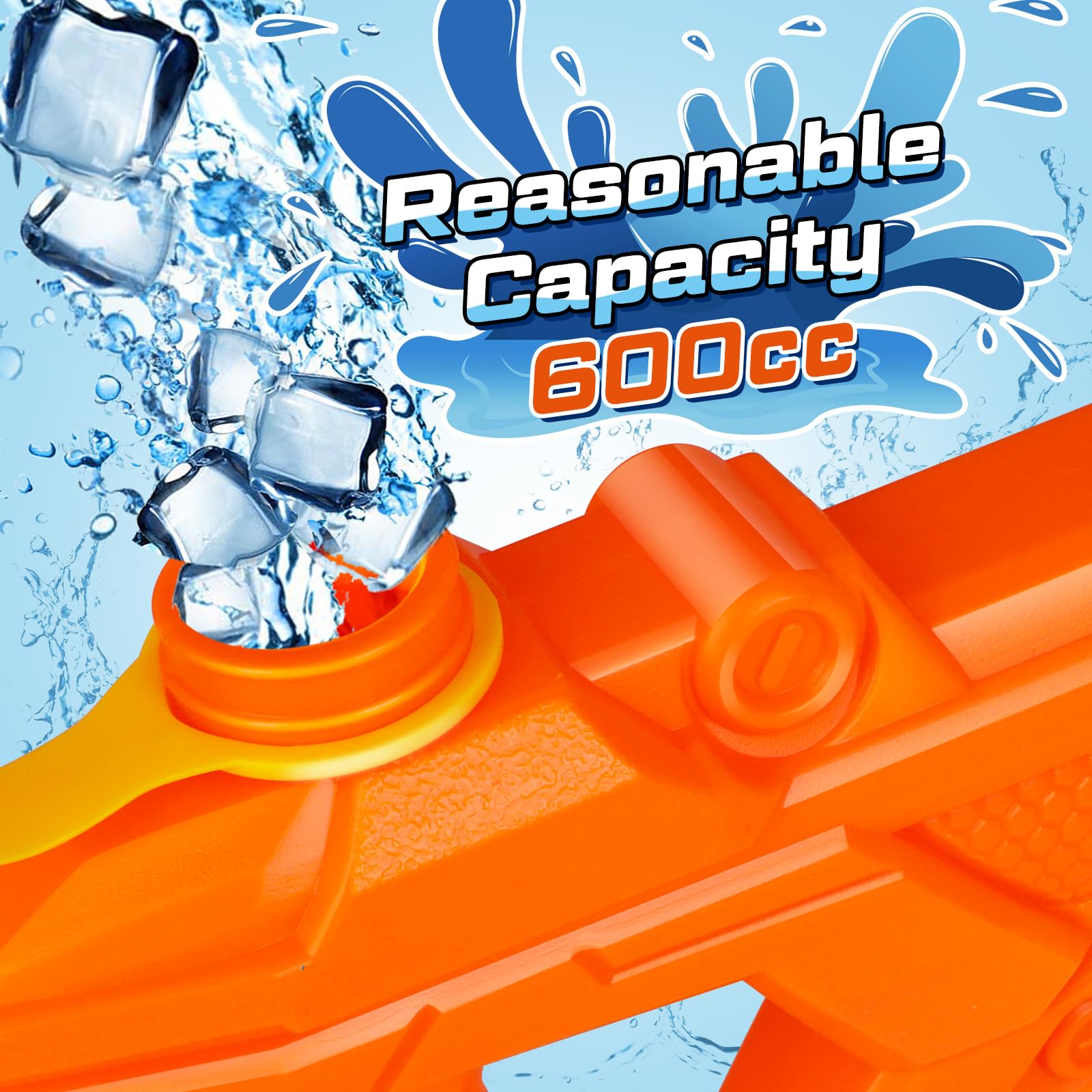 Quanquer water gun for kids and adults with a comfortable grip.
