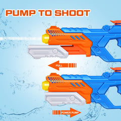 Quanquer high-capacity 600cc water gun minimizes refills during play.