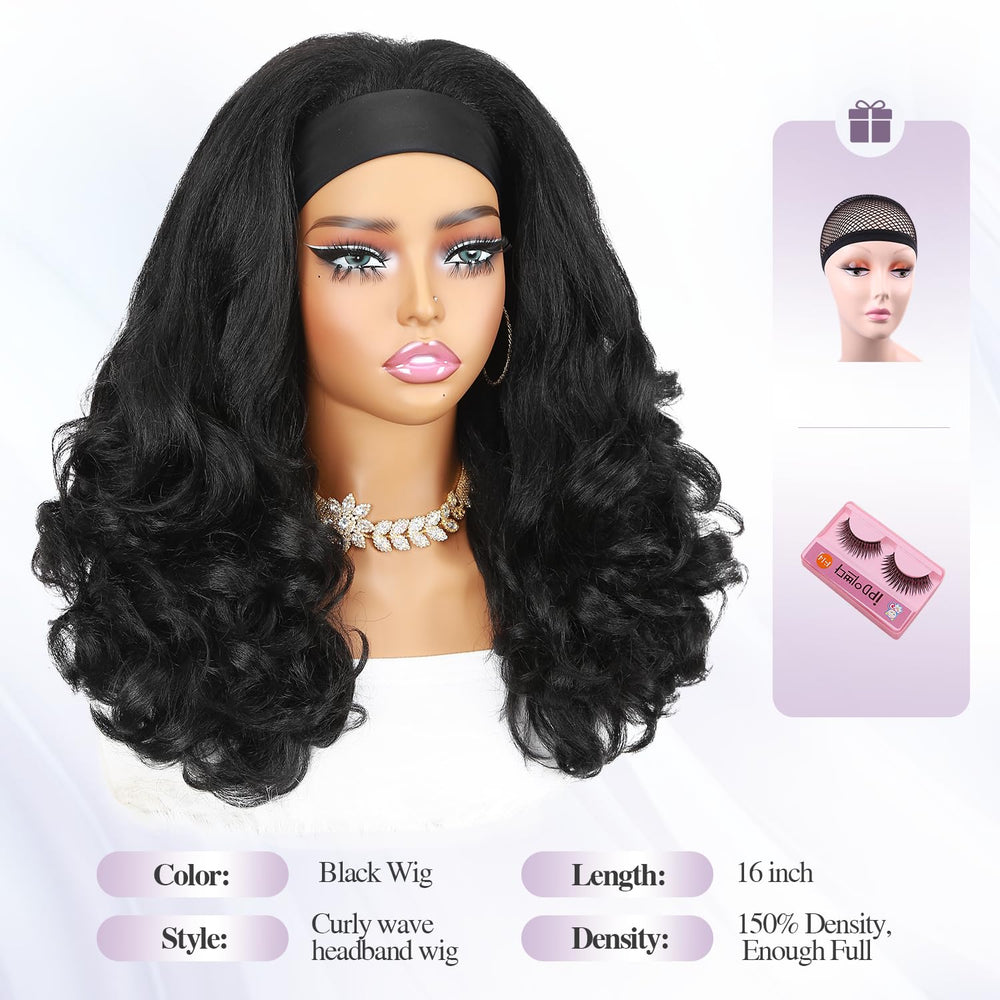 Quantum Love Headband Wig baby hair detail at hairline