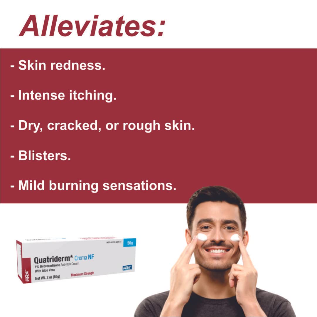 Paraben-free QUATRIDERM NF label appealing to sensitive skin users