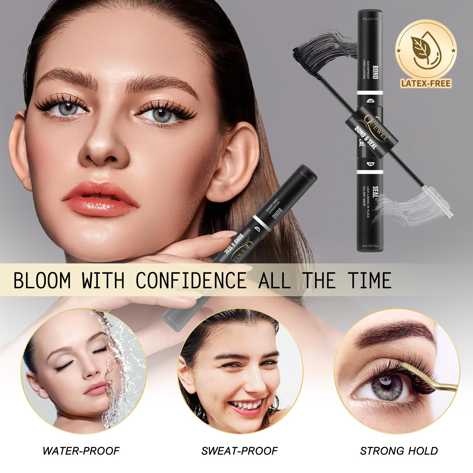 QUEWEL suitable for multiple lash types including clusters and strips.