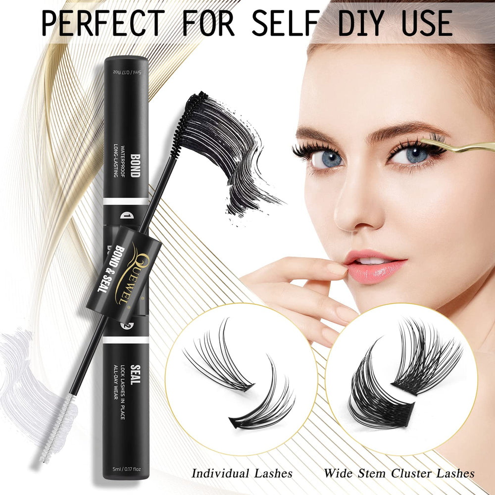 QUEWEL gentle bond for sensitive skin during lash applications.